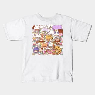 Cute animal kids and cupcake animals Kids T-Shirt